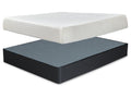 10 Inch Chime Memory Foam White King Mattress and Foundation