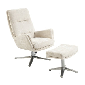 Swivel Chair with Ottoman 1159BE