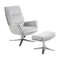 Swivel Chair with Ottoman 1159GY