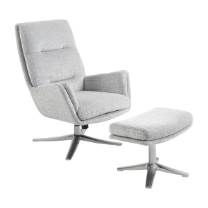 Swivel Chair with Ottoman 1159GY