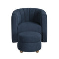 Swivel Chair with Ottoman 1260BU