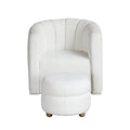 Swivel Chair with Ottoman 1260WH
