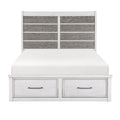 Eastern King Platform Bed with Footboard Storage 1303K-1EK*