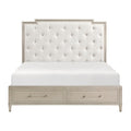 California King Platform Bed with Footboard Storage 1312K-1CK*