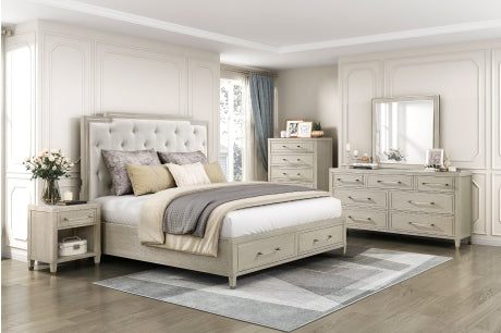 1312 Bedroom Genoa Collection - 4pc Set (QB+NS+DR+MR)