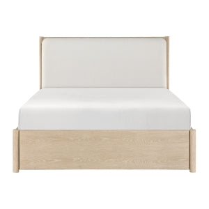 Eastern King Platform Bed with Footboard Storage 1313NK-1EK*