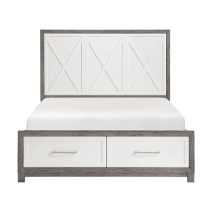 Full Platform Bed with Footboard Storage 1366F-1*