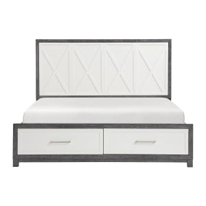 California King Platform Bed with Footboard Storage 1366K-1CK*