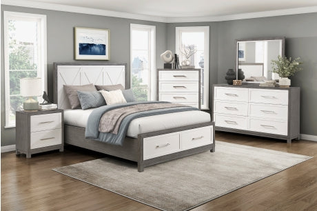 1366 Bedroom Rowan Collection - 4pc Set (QB+NS+DR+MR)