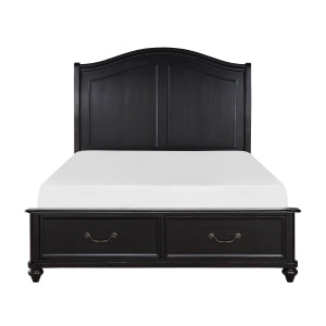 Queen Platform Bed with Footboard Storage 1420-1*
