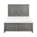 Full Platform Bed with Footboard Storage 1450F-1*