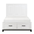 Full Platform Bed with Footboard Storage 1450WHF-1*