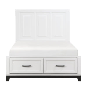 Full Platform Bed with Footboard Storage 1450WHF-1*
