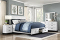1450WH Bedroom Garretson Collection - 4pc Set (QB+NS+DR+MR)