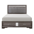 California King Platform Bed with Footboard Storage 1505K-1CK*