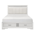 California King Platform Bed with Footboard Storage 1505WK-1CK*