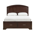 Queen Platform Bed with Footboard Storage 1520CH-1*