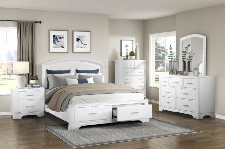 1520WH Bedroom Hudson Collection - 4pc Set (QB+NS+DR+MR)
