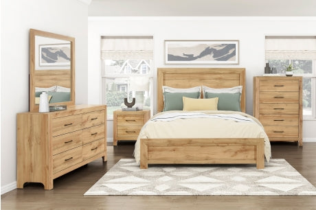 1534NA Bedroom Corbin Collection - 4pc Set (QB+NS+DR+MR)