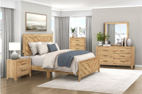 1534NPNA Bedroom Corbin Collection - 4pc Set (QB+NS+DR+MR)