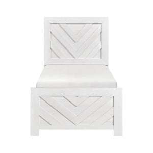 Twin Bed 1534NPWHT-1