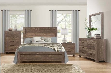 1534 Bedroom Corbin Collection - 4pc Set (QB+NS+DR+MR)