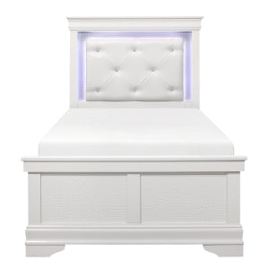 Twin Bed with LED Lighting 1556WT-1*