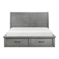 California King Platform Bed with Storage Footboard and Side Rails 1559DGK-1CK*