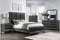 1566GY Bedroom West End Collection - 4pc Set (QB+NS+DR+MR)