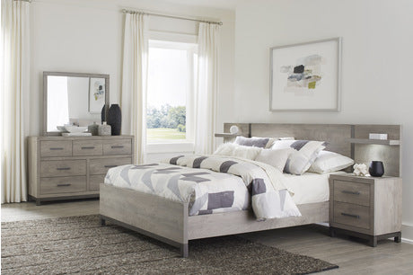1577 Bedroom Zephyr Collection - 4pc Set (QB+NS+DR+MR)