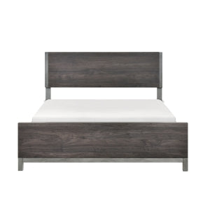 5 Pc Set Eastern King Wall Bed, Dark Gray