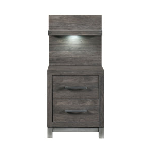 Night Stand with Wall Panel 1577DG-4P*