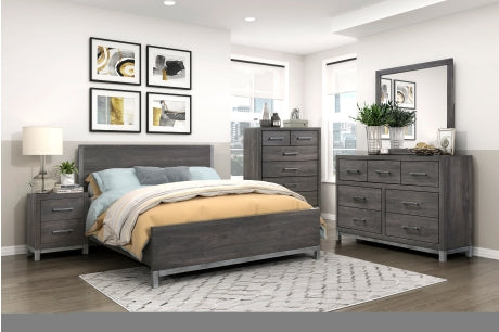 1577DG Bedroom Zephyr Collection - 4pc Set (QB+NS+DR+MR)