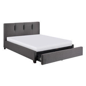Queen Platform Bed with Storage Footboard 1632GH-1DW*