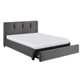 Full Platform Bed with Storage Footboard 1632GHF-1DW*