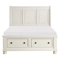 Queen Sleigh Platform Bed with Footboard Storage 1714W-1*