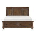 Queen Platform Bed with Footboard Storage 1718BR-1*