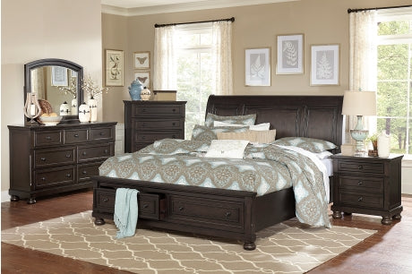 1718GY Bedroom Begonia Collection - 4pc Set (QB+NS+DR+MR)