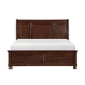 Eastern King Platform Bed with Footboard Storage 1718KNC-1EK*