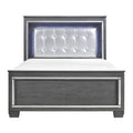 California King Bed, LED Lighting 1916KGY-1CK*