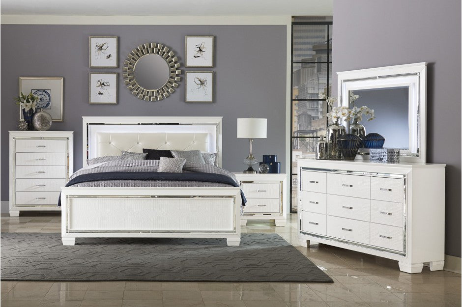 1916W Bedroom Allura Collection - 4pc Set (QB+NS+DR+MR)