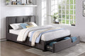 1632GH-DW Bedroom Aitana Collection - Queen Platform Bed with Stor