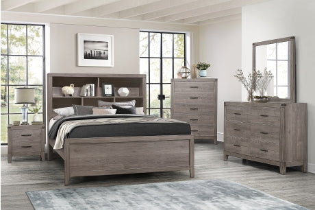 2042NB Bedroom Woodrow Collection - 4pc Set (QB+NS+DR+MR)