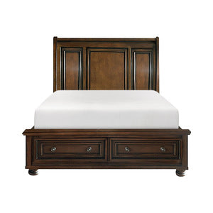 California King Sleigh Platform Bed with Footboard Storage 2159K-1CK*