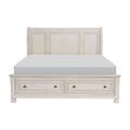 Eastern King Platform Bed with Footboard Storage 2259KW-1EK*