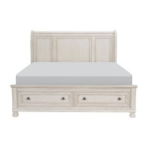 Eastern King Platform Bed with Footboard Storage 2259KW-1EK*