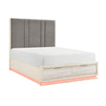 Queen Platform Bed with Footboard Storage 2391-1*