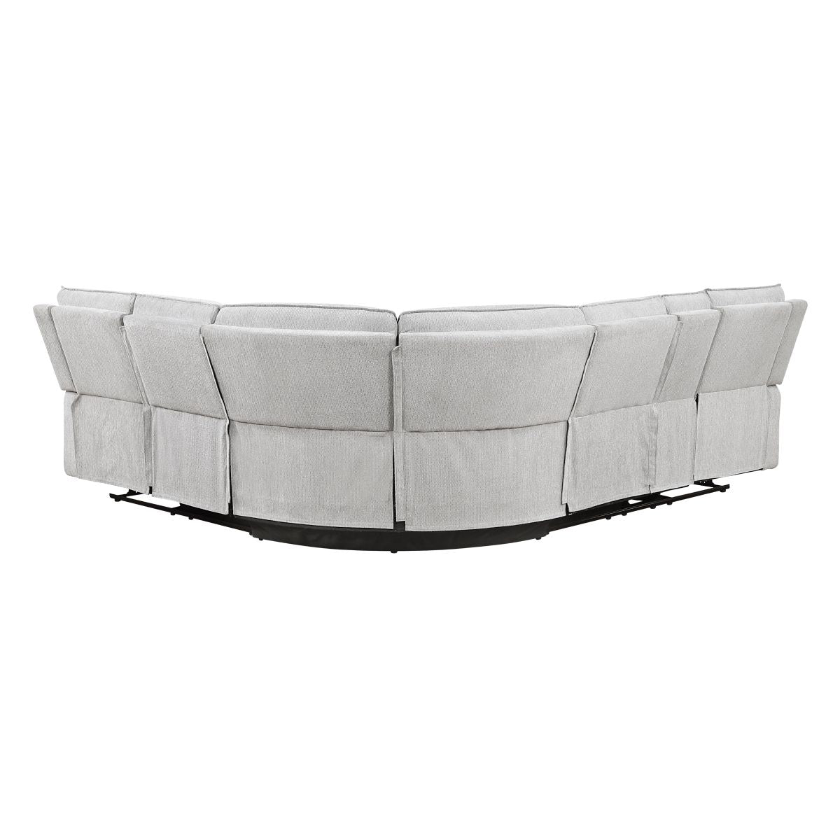 3 Pc Reclining Sectional, Gray