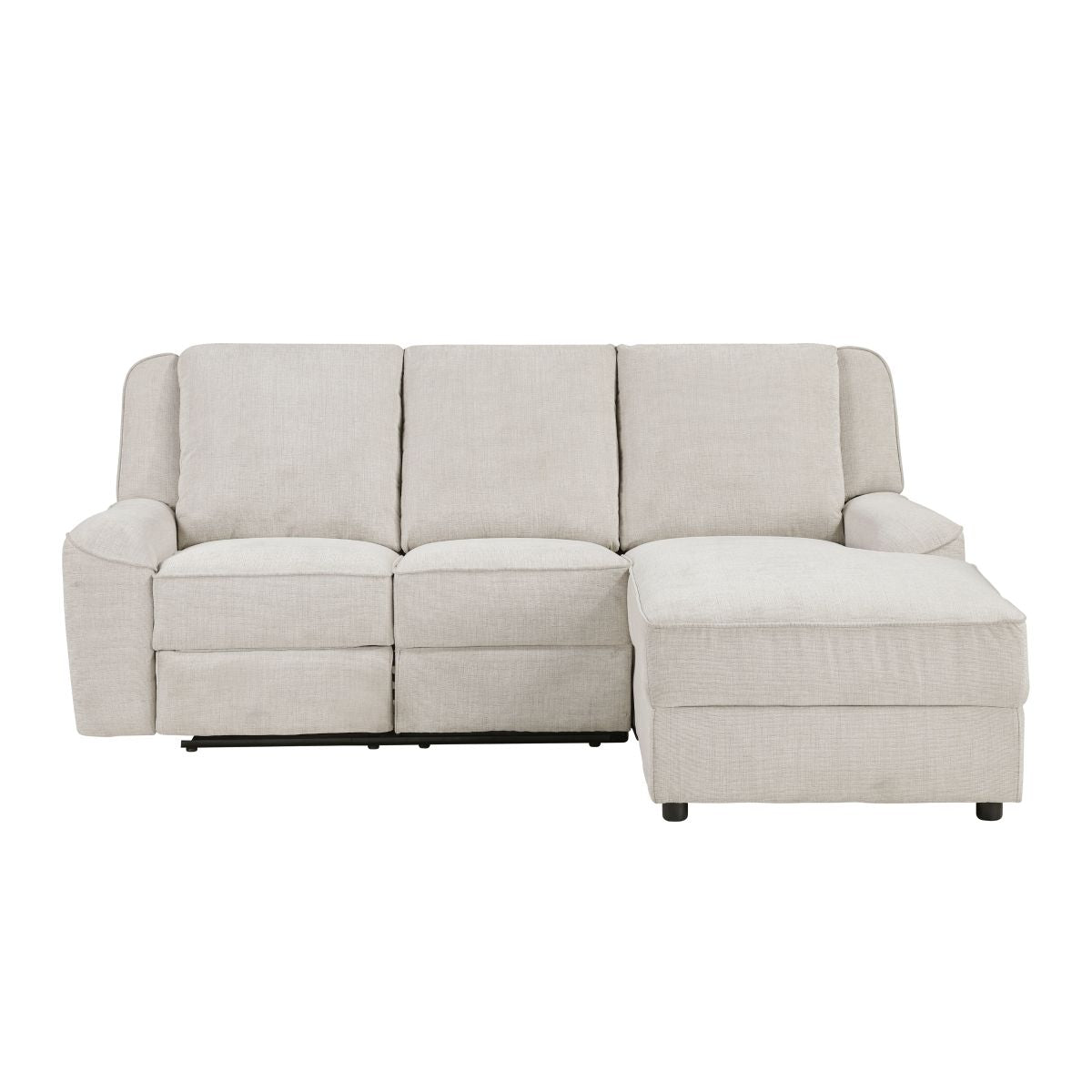 2 Pc Reclining Sectional, Ebony