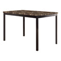 Dining Table, Faux Marble Top 2601-48